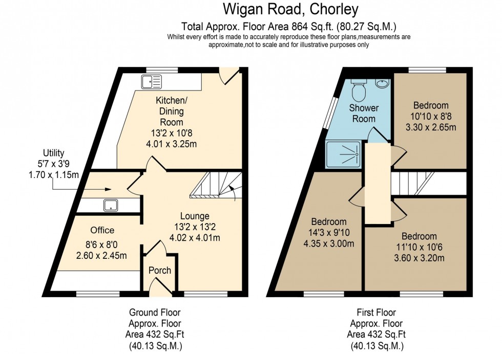 Floorplan for Wigan Road, Euxton, PR7