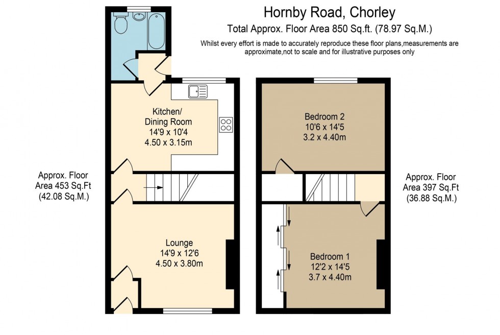 Floorplan for Hornby Road, Chorley, PR6