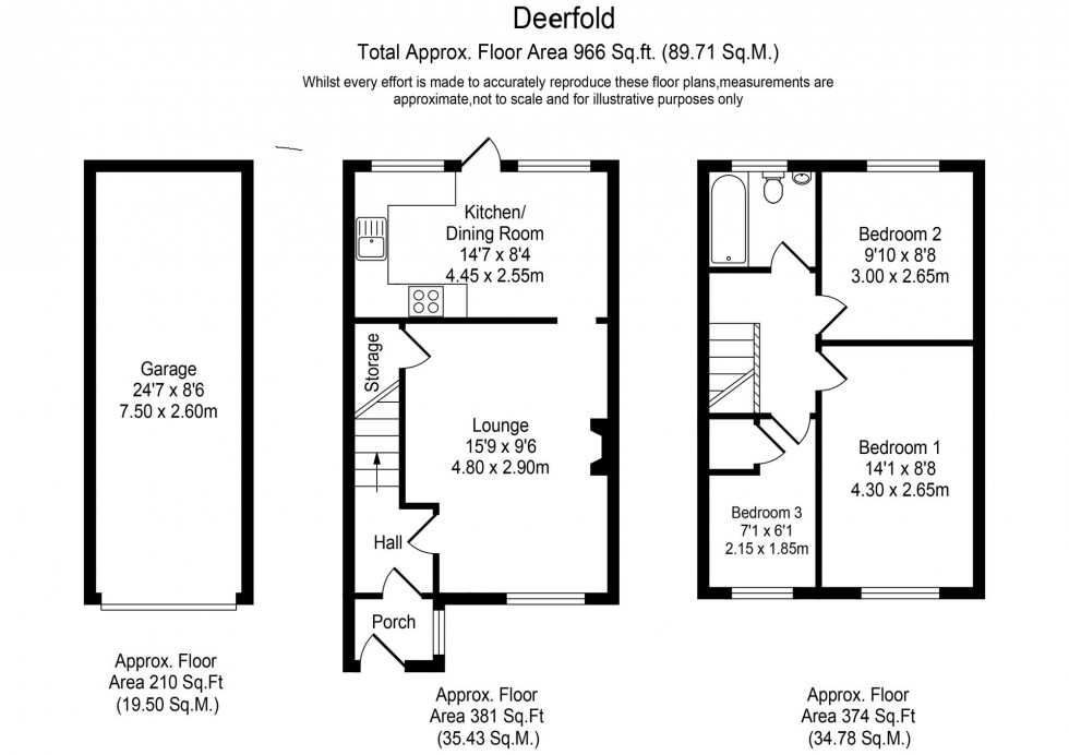 Floorplan for Deerfold, Chorley, PR7