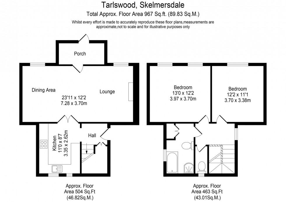 Floorplan for Tarlswood, Skelmersdale, WN8