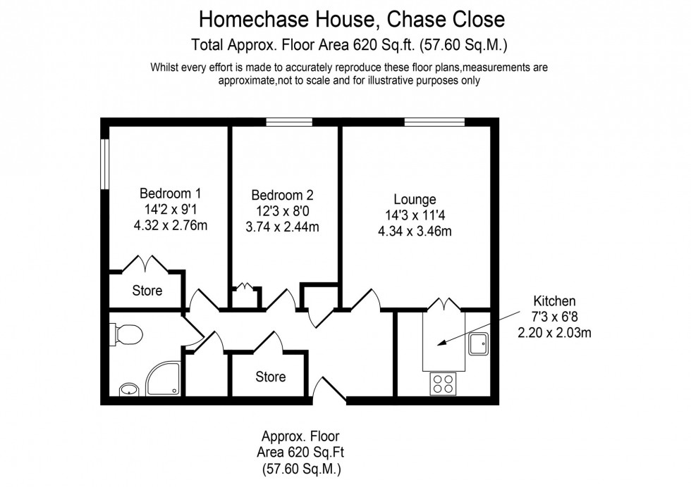 Floorplan for Chase Close, Homechase House Chase Close, PR8