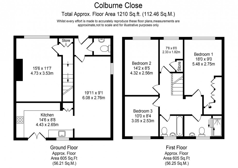 Floorplan for Colburne Close, Burscough, L40