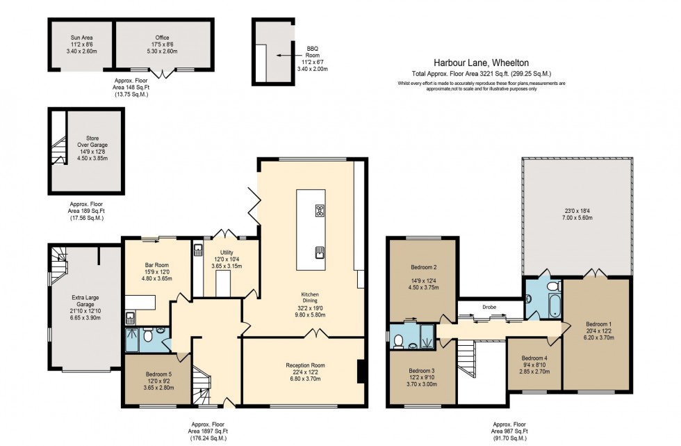 Floorplan for Harbour Lane, Wheelton, PR6