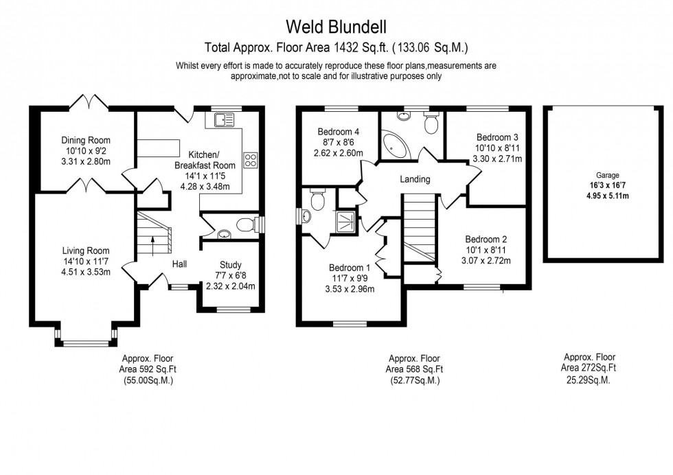 Floorplan for Weld Blundell Avenue, Liverpool, L31