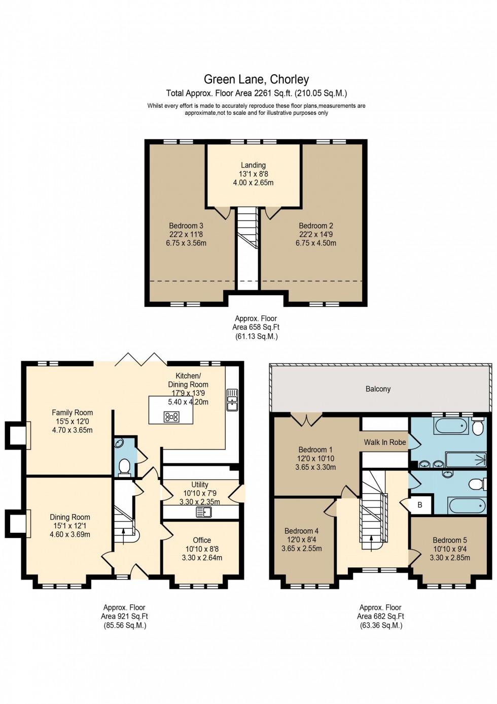 Floorplan for Green Lane, Standish, WN6