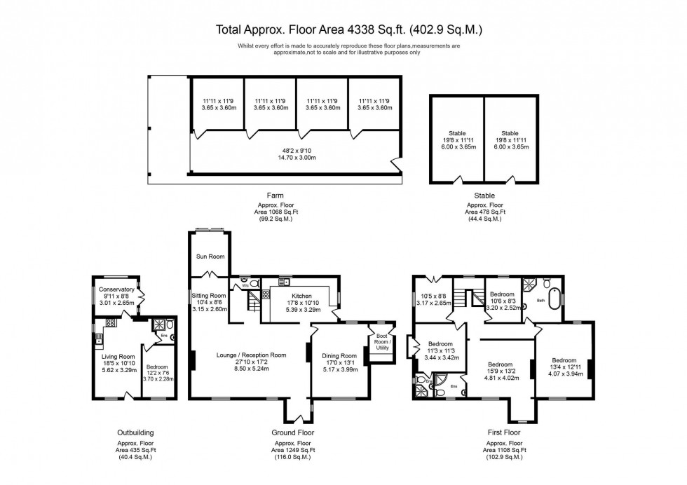 Floorplan for Drummersdale Lane, Scarisbrick, L40