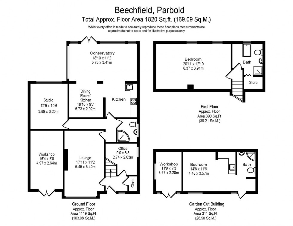 Floorplan for Beechfield, Parbold, WN8