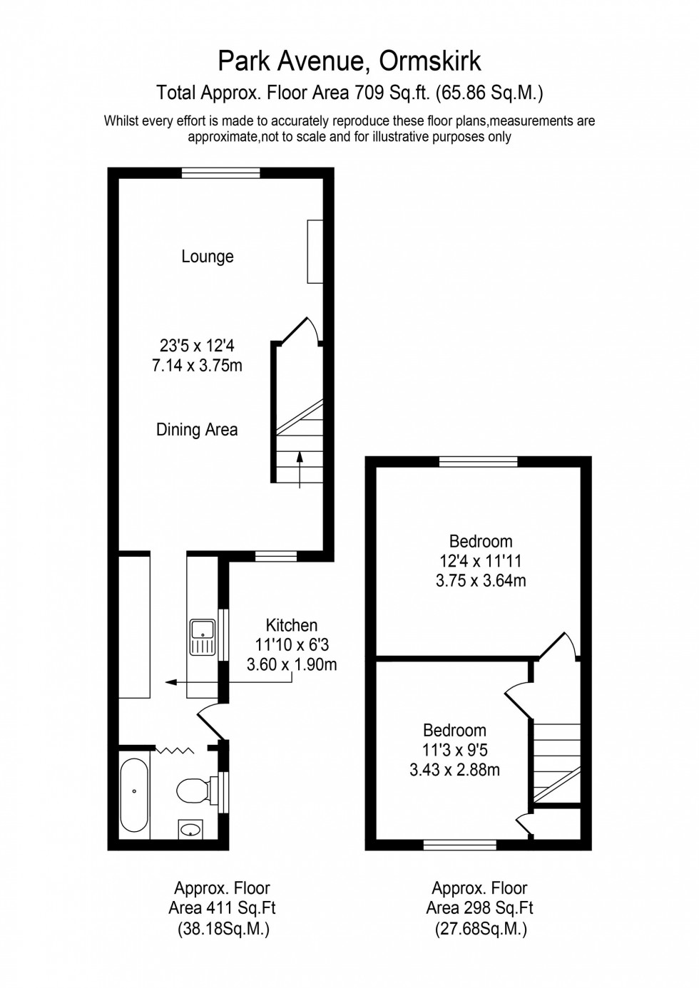 Floorplan for Park Avenue, Ormskirk, L39