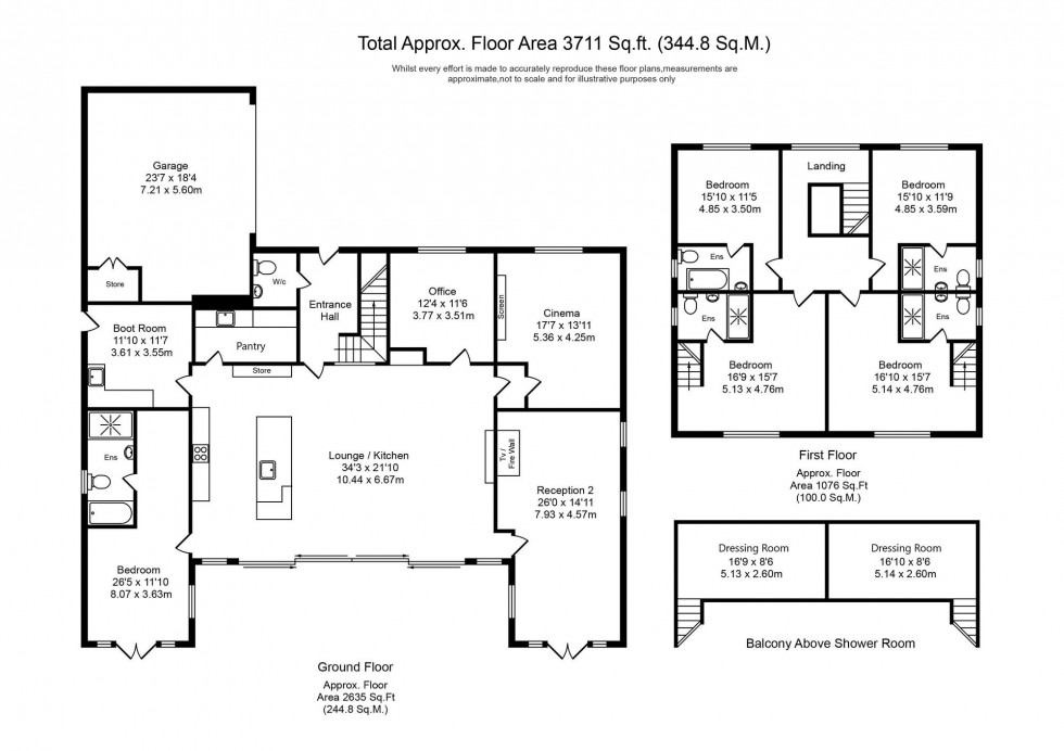 Floorplan for Fir Tree Lane, Aughton, L39