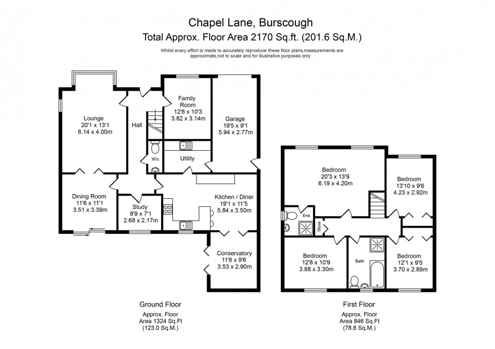 Floorplan for Chapel Lane, Burscough, L40
