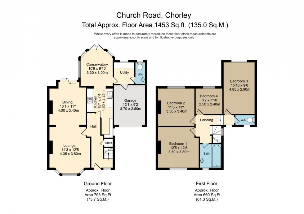 Floorplan for Church Road, Leyland, PR25