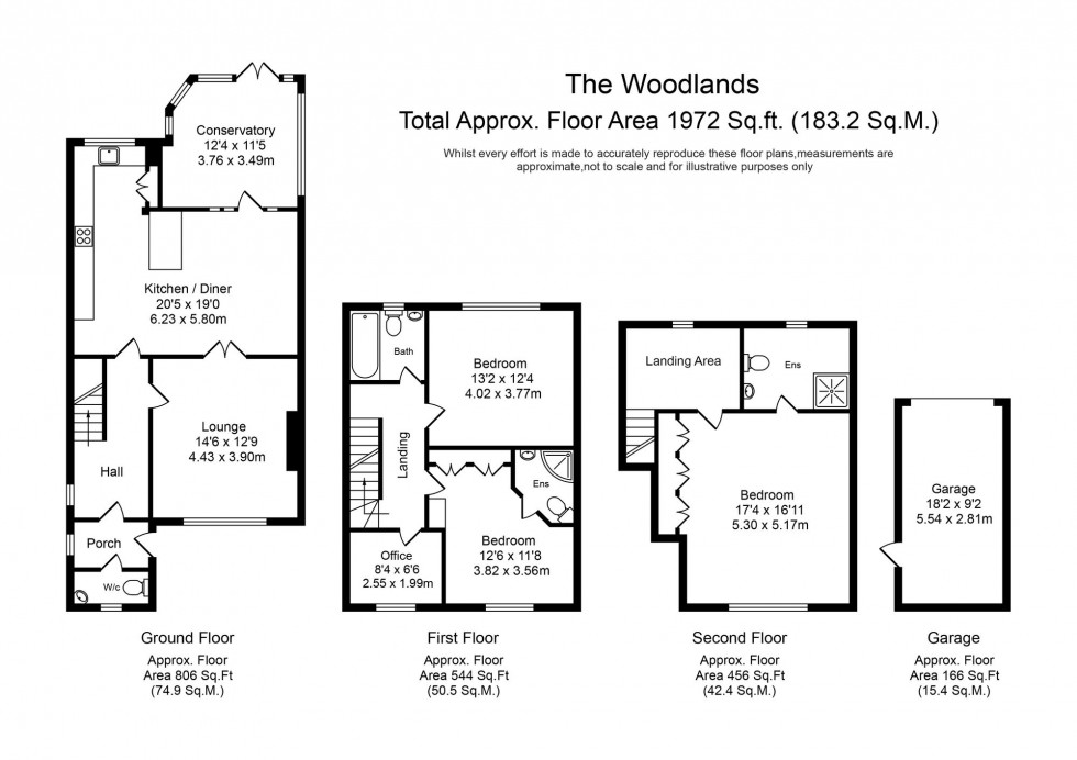 Floorplan for The Woodlands, Lathom, L40