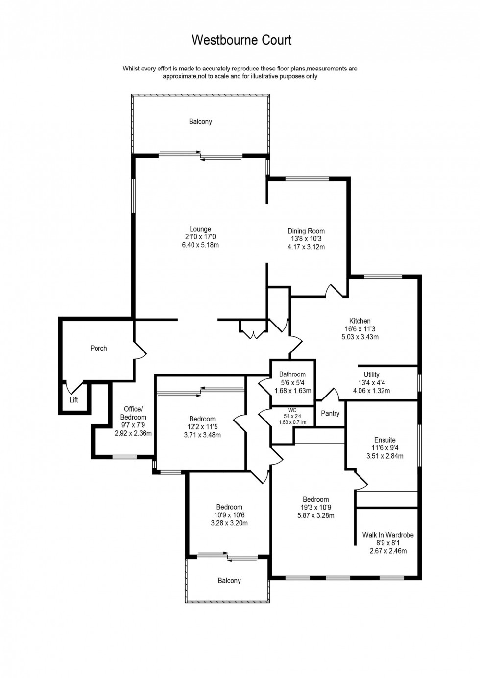 Floorplan for Westbourne Road, Southport, PR8