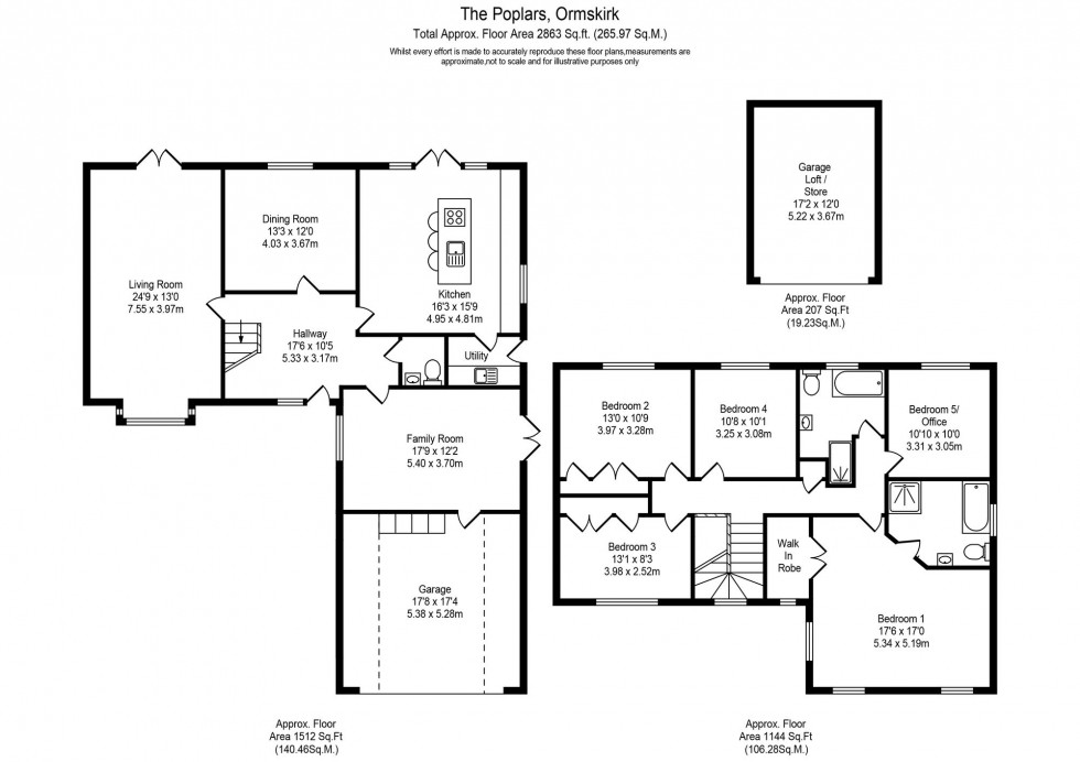 Floorplan for The Poplars, Burscough, L40