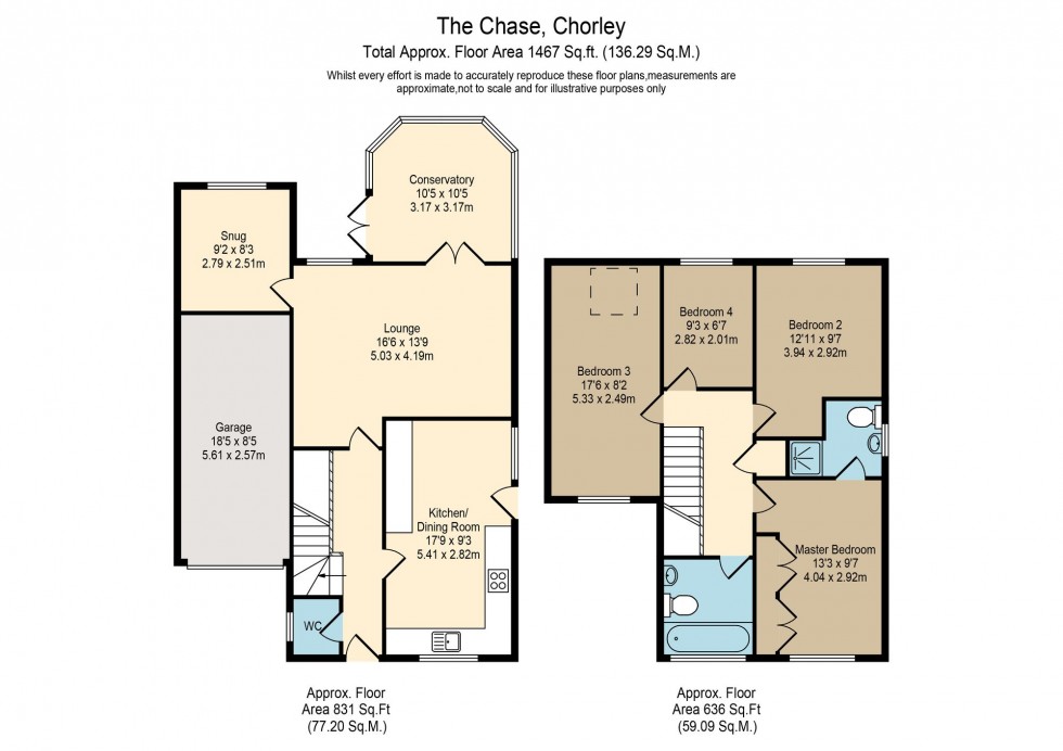 Floorplan for The Chase, Cottam, PR4