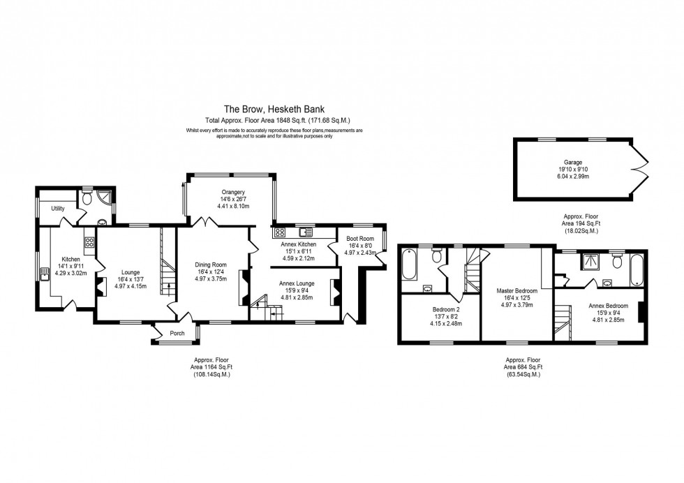 Floorplan for The Brow, Hesketh Bank, PR4