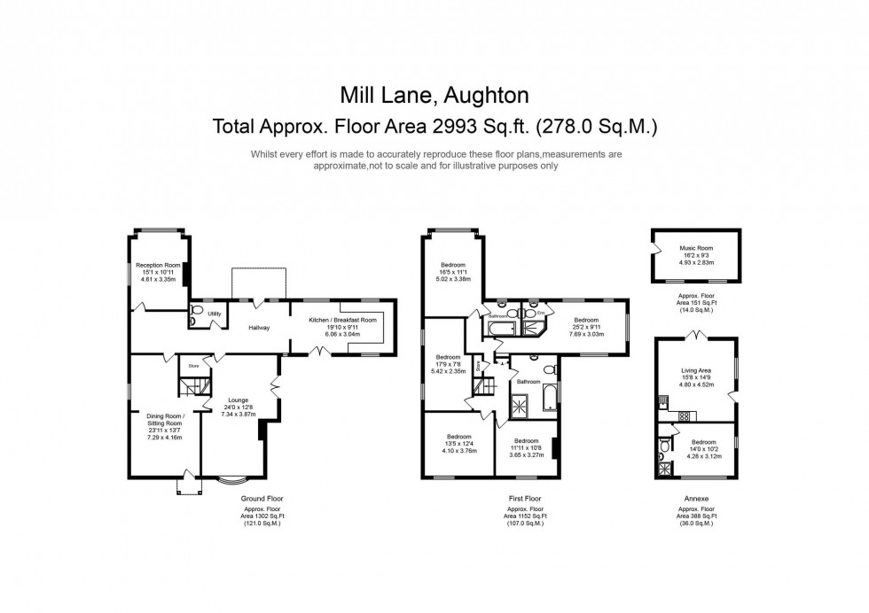 Floorplan for Mill Lane, Aughton, L39