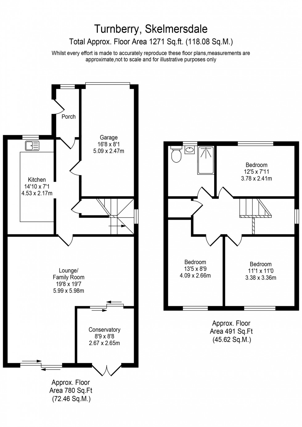 Floorplan for Turnberry, Skelmersdale, WN8