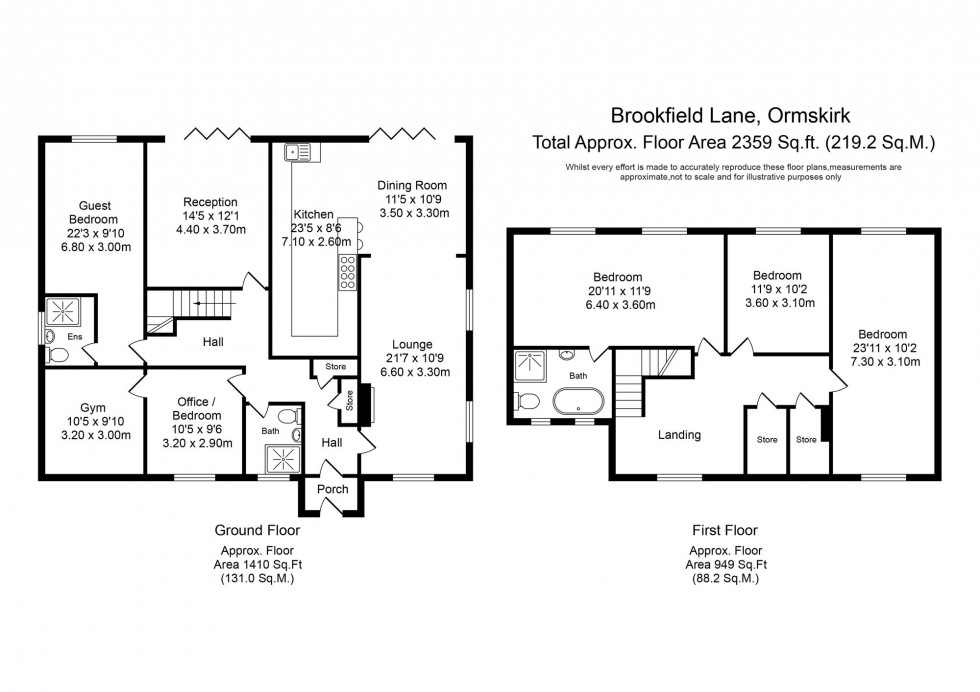 Floorplan for Brookfield Lane, Aughton, L39