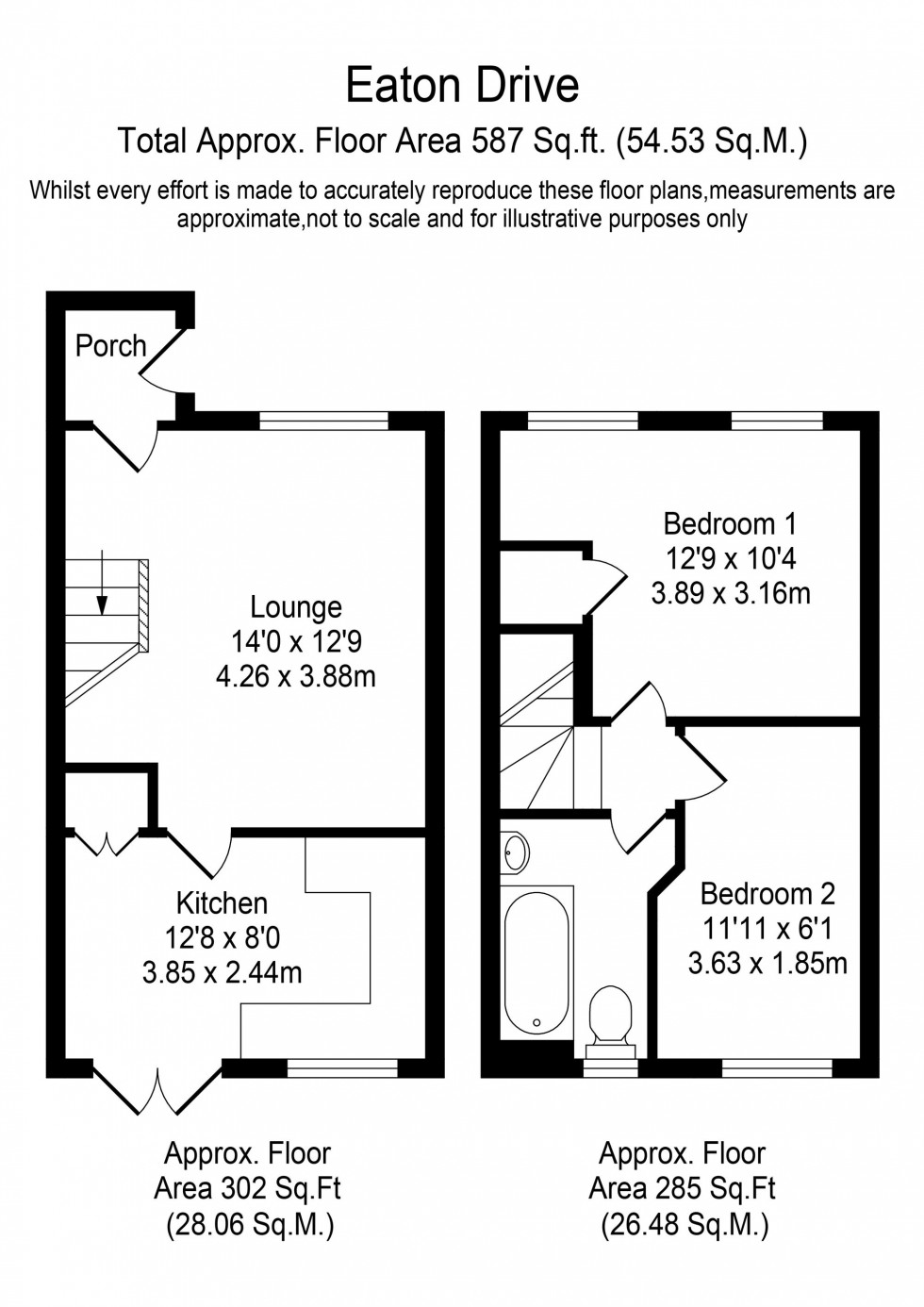 Floorplan for Eaton Drive, Southport, PR8