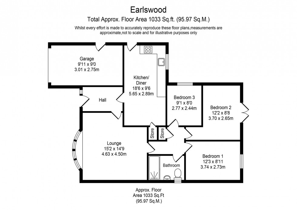 Floorplan for Earlswood, Skelmersdale, WN8
