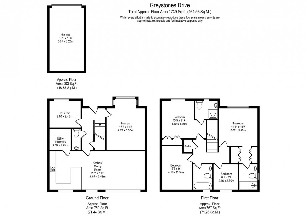Floorplan for Greystones Drive, Scarisbrick, L40