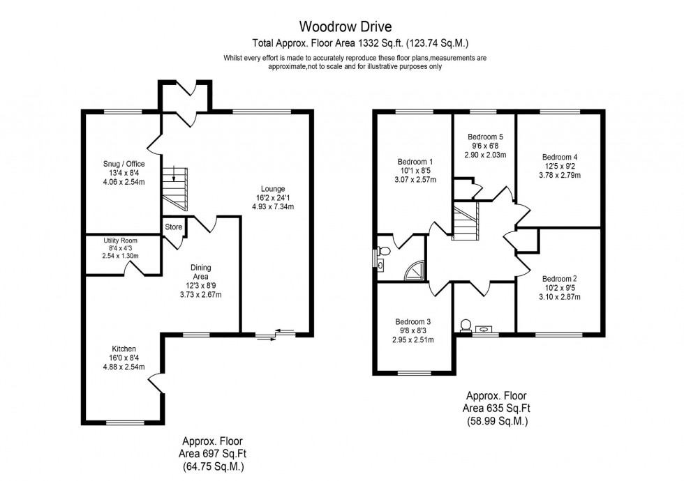 Floorplan for Woodrow Drive, Newburgh, WN8