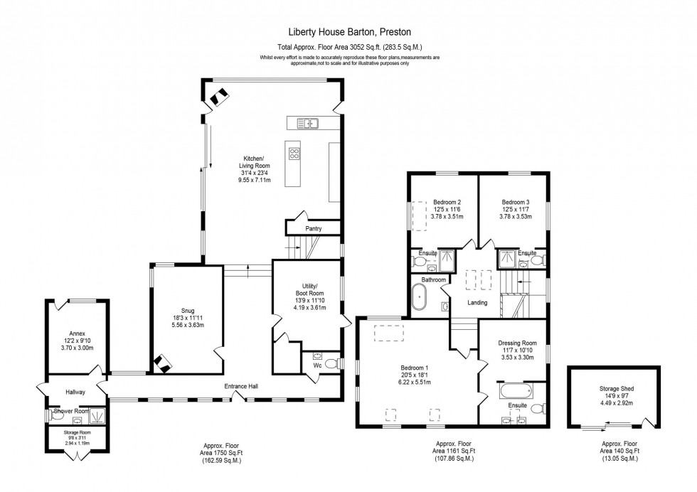 Floorplan for Barton Lane, Barton, PR3