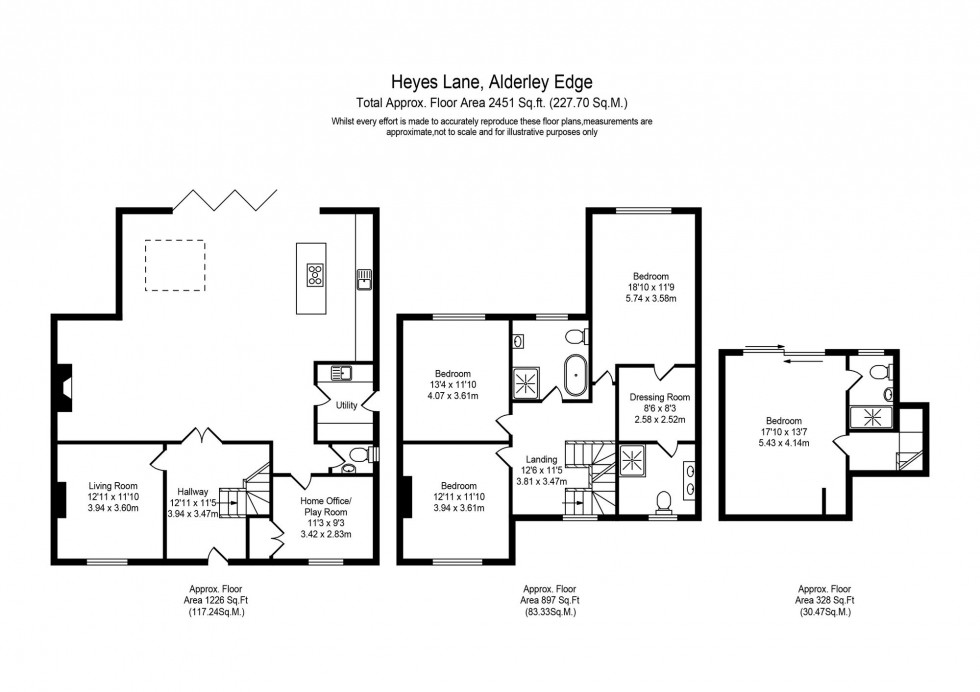 Floorplan for Heyes Lane, Alderley Edge, SK9