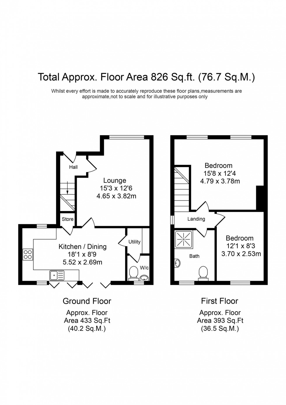 Floorplan for Manor Road, Shevington, WN6