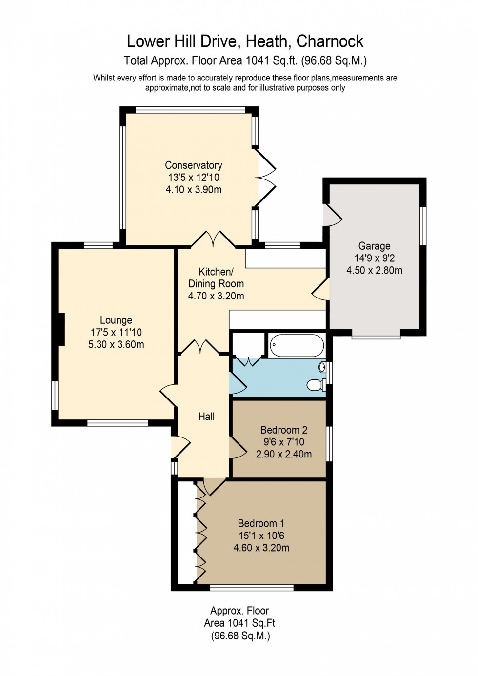 Floorplan for Lower Hill Drive, Heath Charnock, PR6