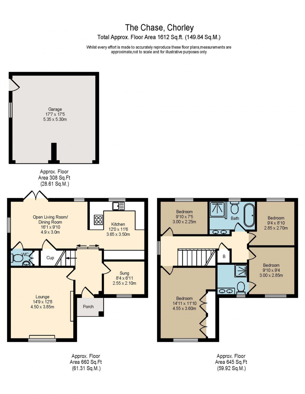 Floorplan for The Chase, Cottam, PR4