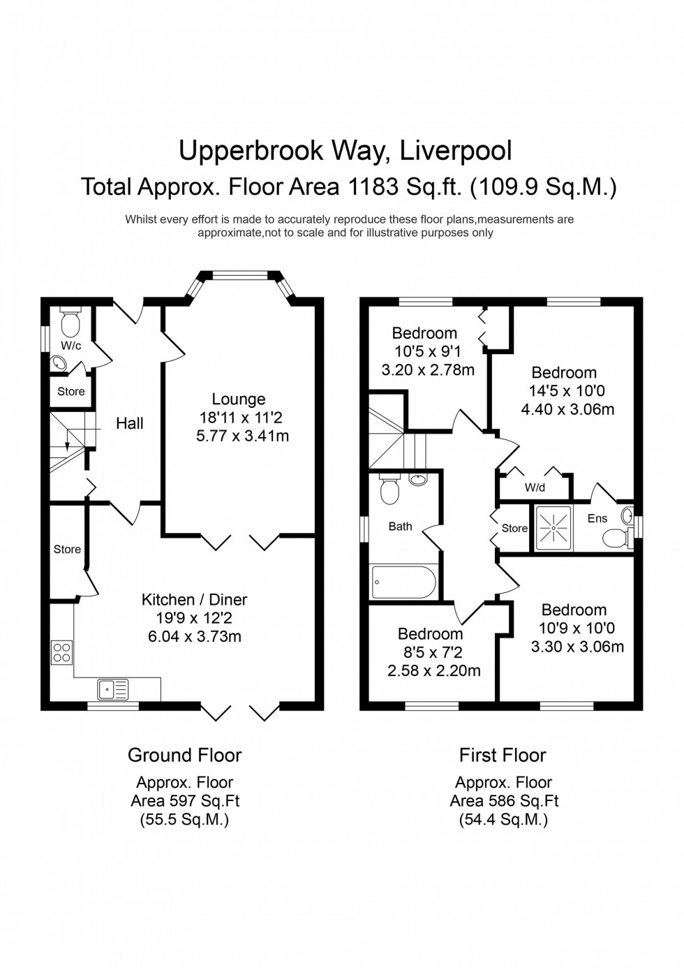 Floorplan for Upperbrook Way, Liverpool, L4
