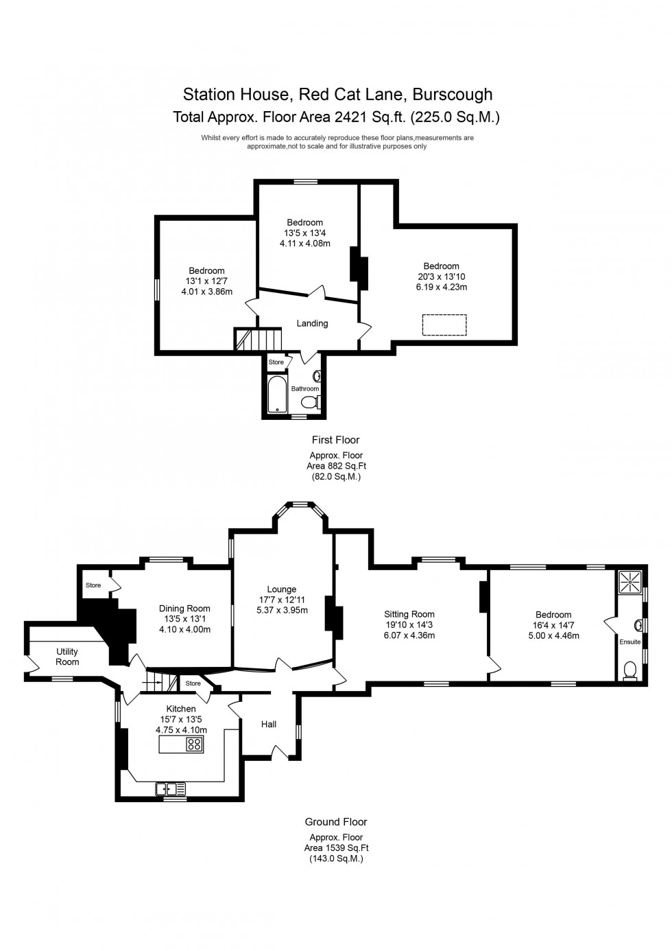 Floorplan for Red Cat Lane, Burscough