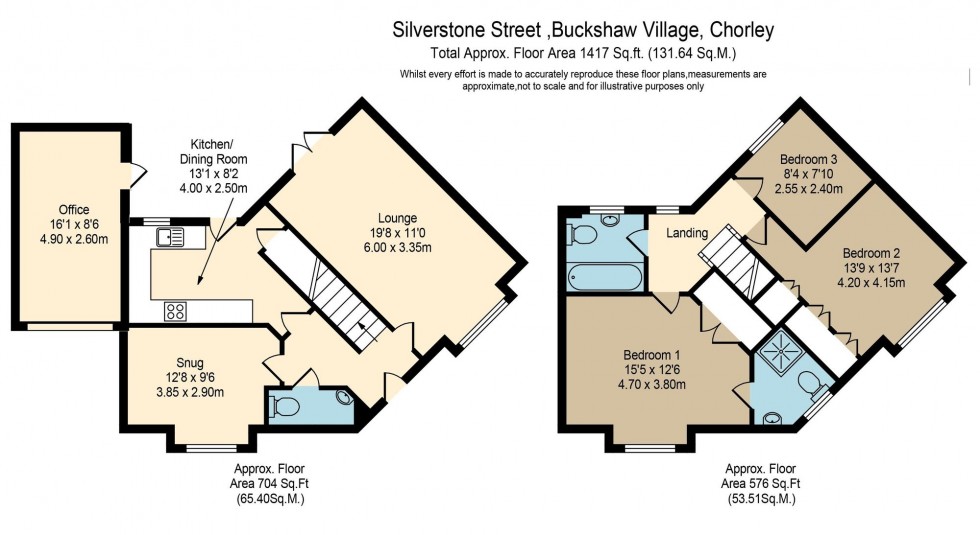 Floorplan for Silverstone Street, Buckshaw Village, PR7