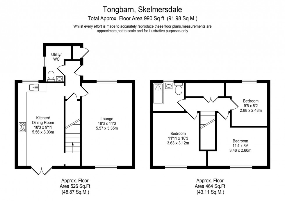 Floorplan for Tongbarn, Skelmersdale, WN8