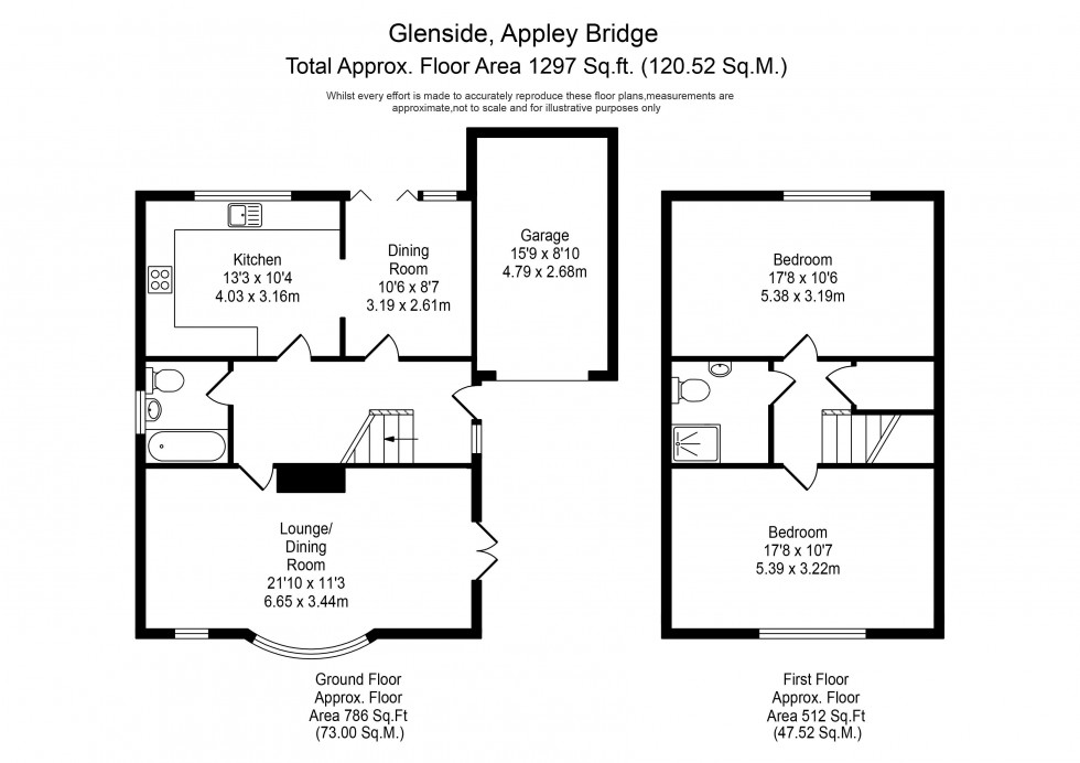 Floorplan for Glenside, Appley Bridge