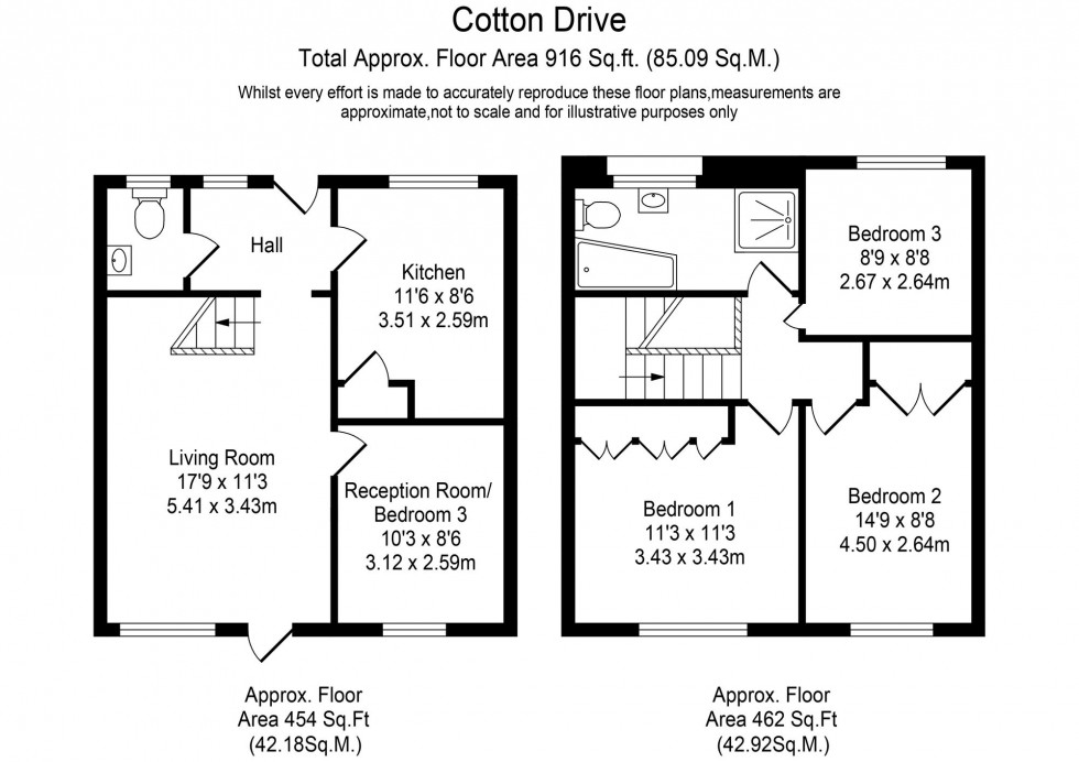 Floorplan for Cotton Drive, Ormskirk, L39