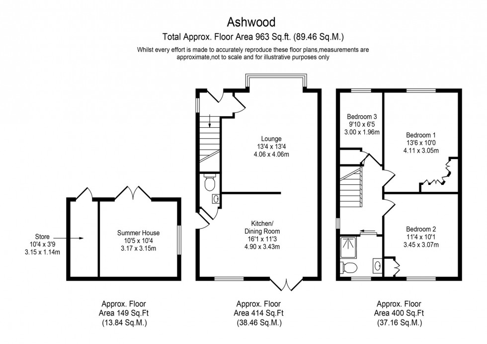 Floorplan for Ashwood, Skelmersdale, WN8