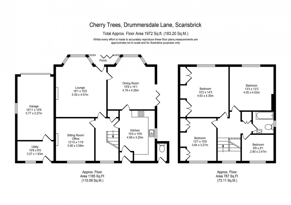 Floorplan for Drummersdale Lane, Scarisbrick, L40