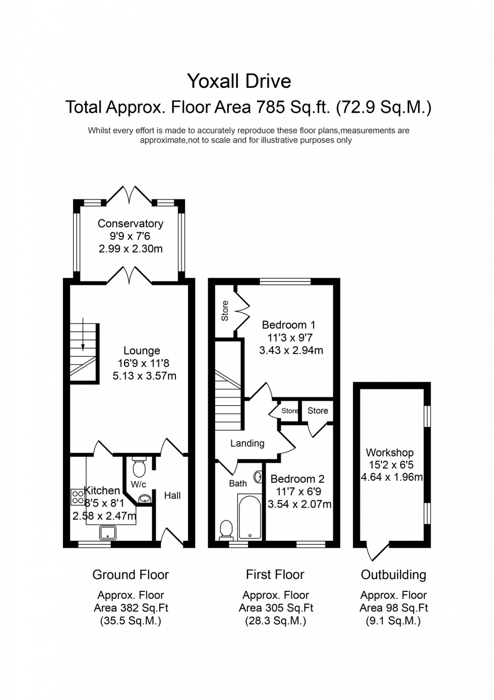Floorplan for Yoxall Drive, Kirkby, L33