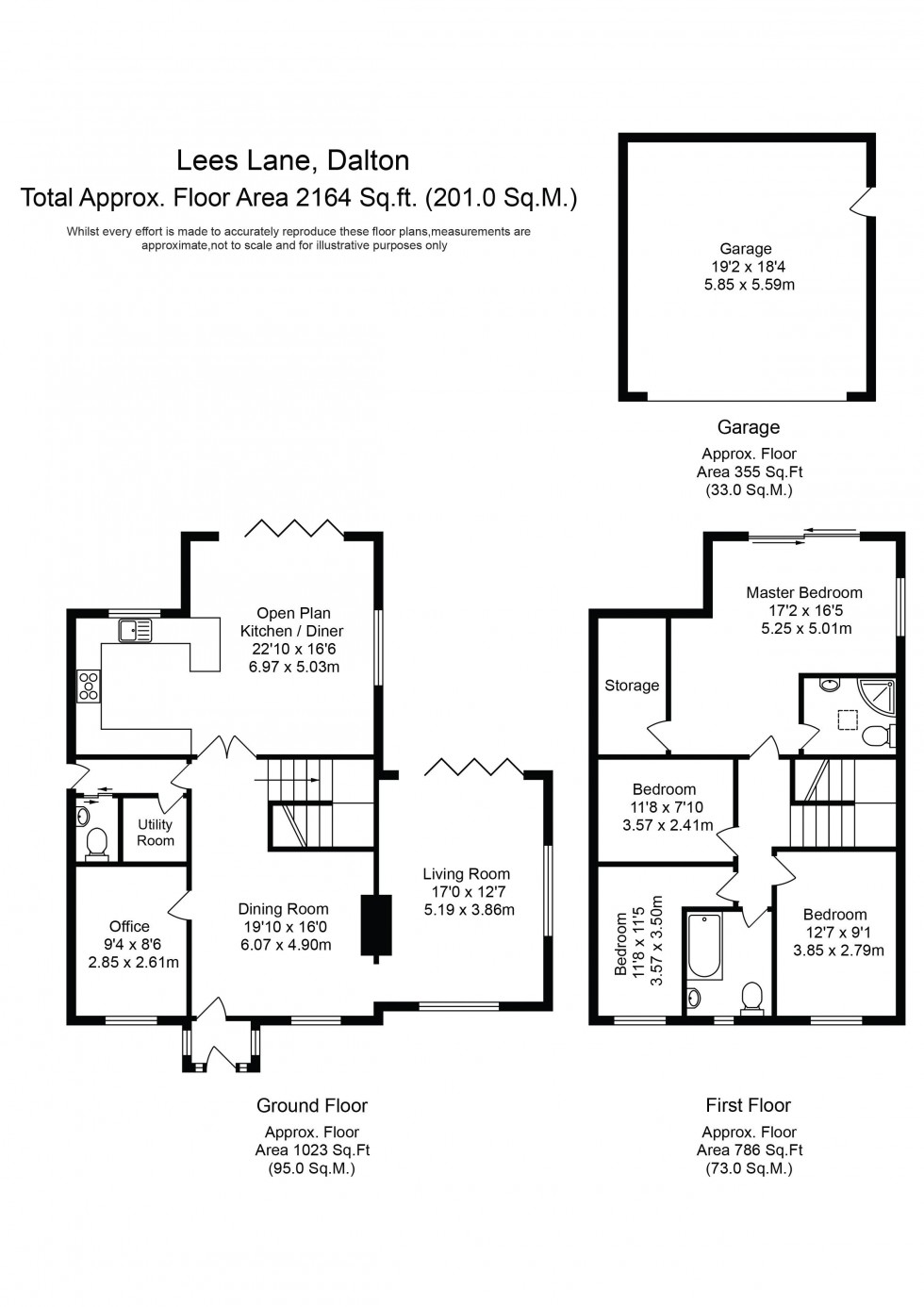 Floorplan for Lees Lane, Dalton