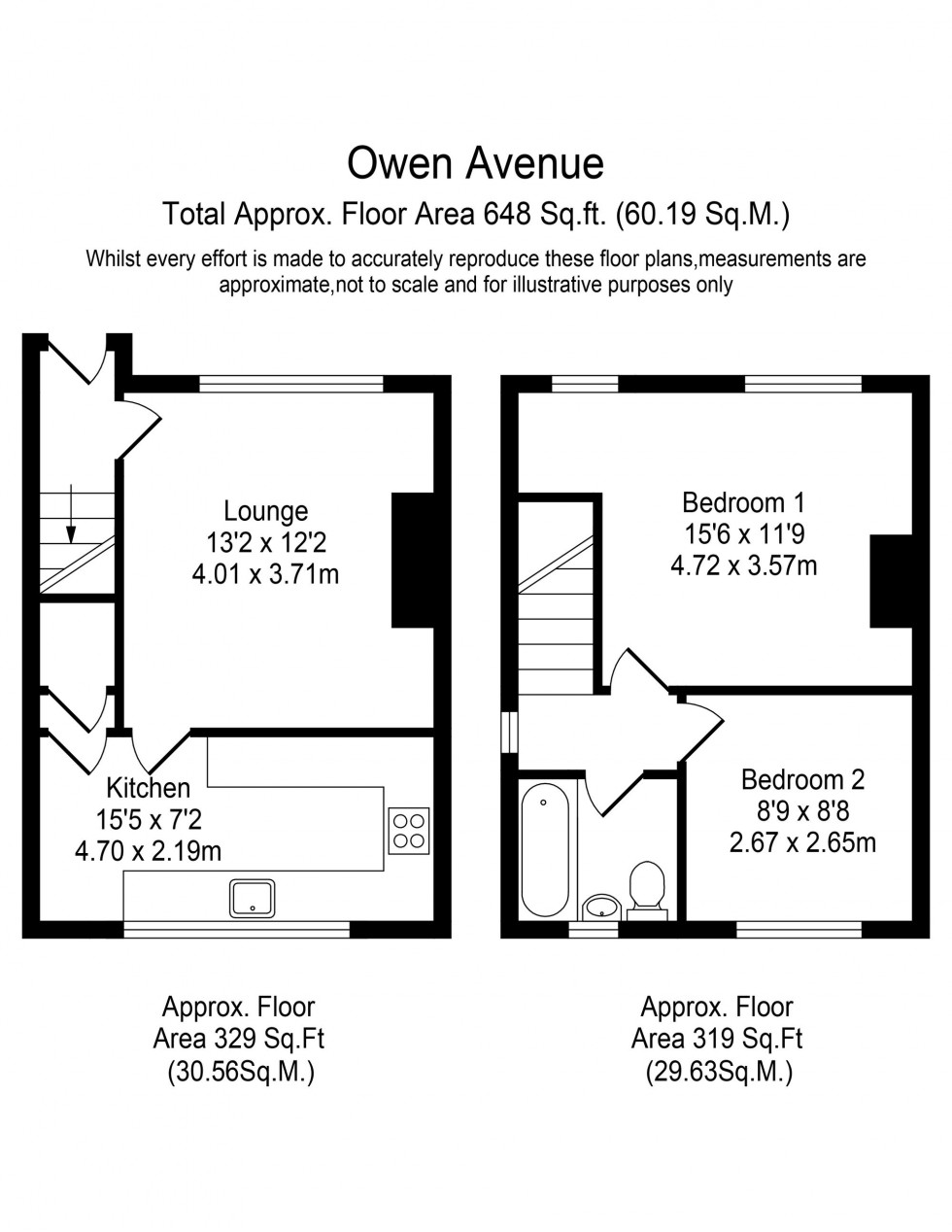 Floorplan for Owen Avenue, Ormskirk, L39