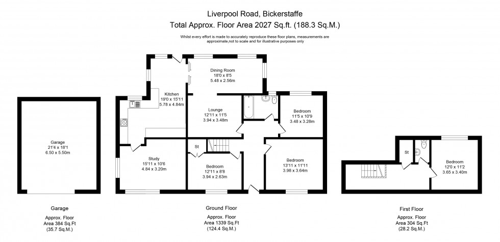 Floorplan for Liverpool Road, Bickerstaffe