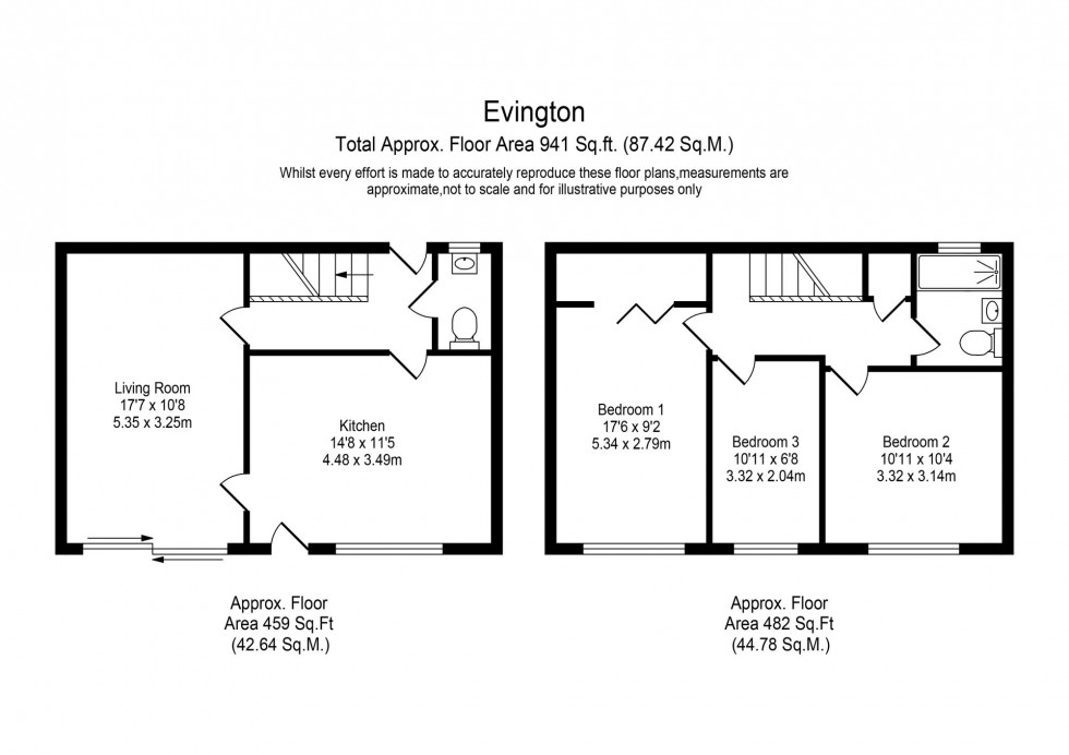 Floorplan for Evington, Skelmersdale, WN8