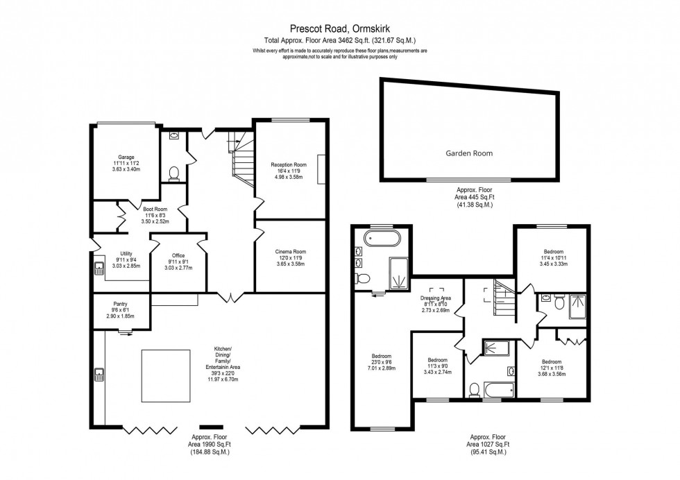 Floorplan for Prescot Road, Aughton, L39