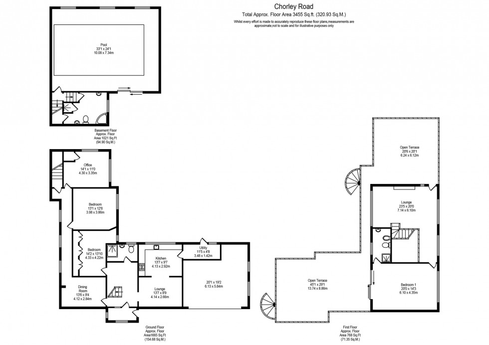Floorplan for Chorley Road, Parbold, WN8