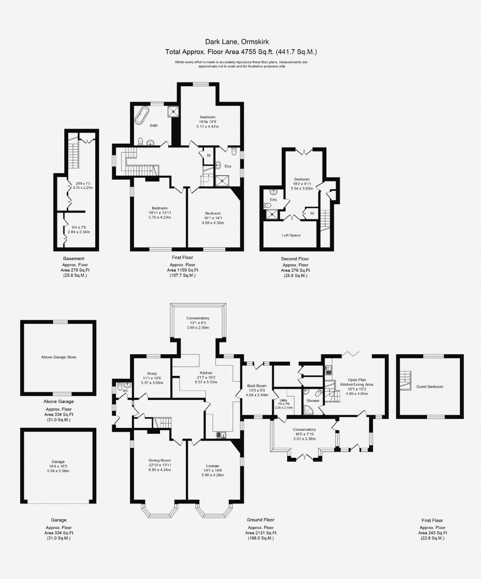 Floorplan for Dark Lane, Ormskirk