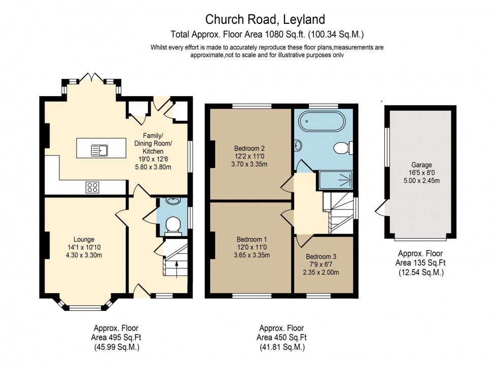 Floorplan for Church Road, Leyland, PR25