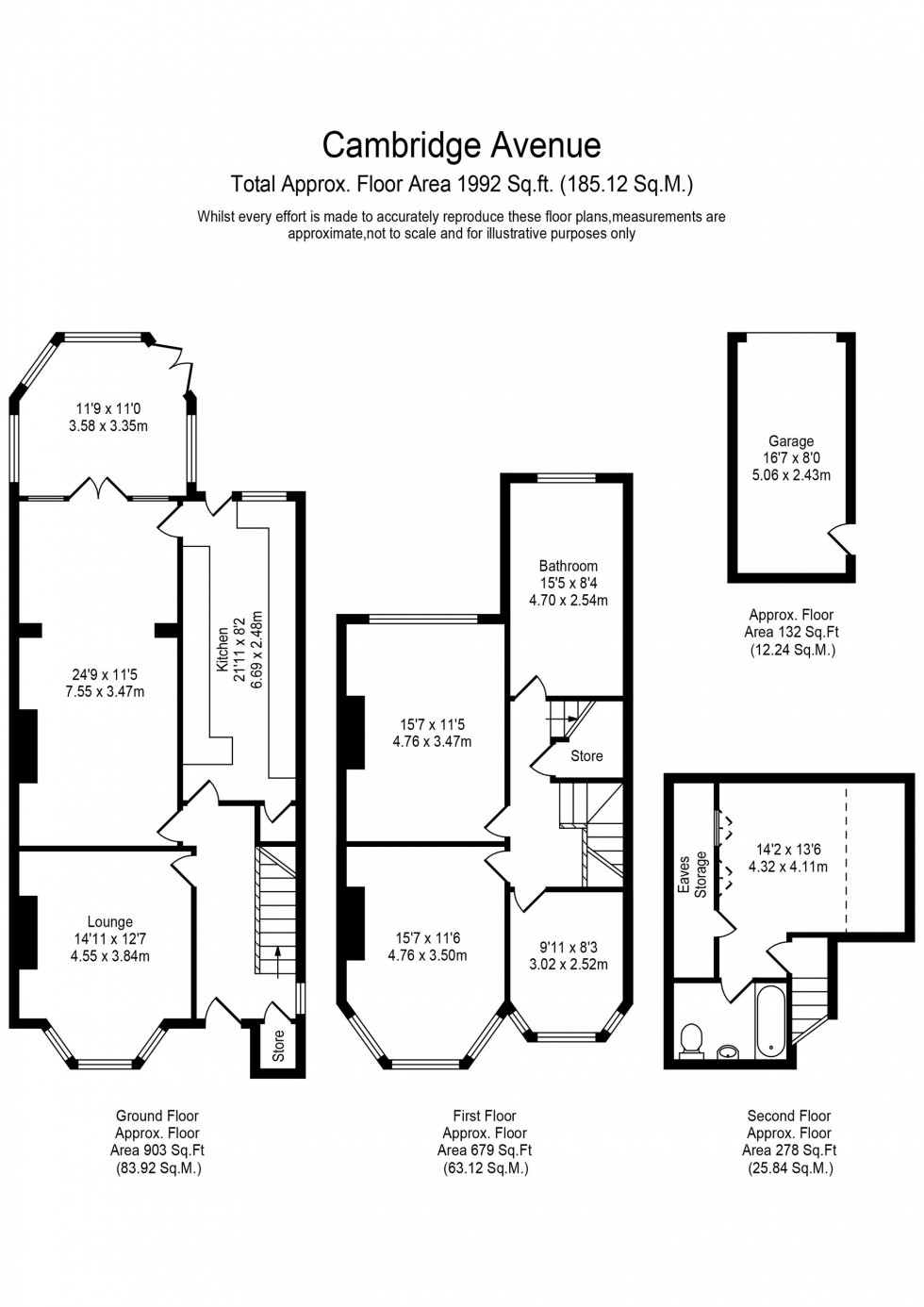 Floorplan for Cambridge Avenue, Southport, PR9